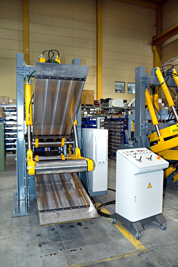 Picture shows coil straightening